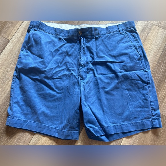 Roundtree & Yorke Blue Flat Front Shorts - Picture 1 of 2